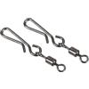 Generic Girelle da pesca con gancio a scatto, confezione da 20 pezzi, 3,2 kg, in acciaio inox, colore nero