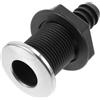 Kichvoe Scarico Reflui per Yacht e Barca 20mm Dritto in Acciaio Inox ABS | Tipo Dritto, Misura 20mm, per Barca Veloce e Veicolo Turistico, Colore Nero, Accessorio Nautico