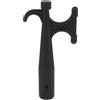 FRCOLOR Boat Hook for Docking e Replacement Boat Hook End, Gancio in Plastico Nero a Doppia Testa, Adatto a Ormeggio e Pesca