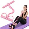 Generic Fascia di resistenza per pedali con maniglie, fascia elastica a 4 tubi, attrezzatura per fitness shaping, yoga, esercizi, corda di tensione in gomma naturale, per addominali, gambe, braccia, schiena