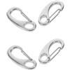 TOYANDONA 4 Pezzi Gancio Rapido per Corda Nautico in Acciaio Inox, Moschettone Marino, Argento, Sgancio Rapido, Resistente alla Corrosione, per Barca e