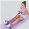 Generic Fascia di resistenza multifunzionale con coulisse elastica con estrattore a pedale per addominali, vita, braccia, gambe, stretching e modellamento