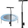 Lyreh Rebounder - Maniglia per trampolino, lunghezza regolabile, stabile, superficie in morbida schiuma, per gambe dritte entro 2,5 cm di diametro (trampolino non incluso)