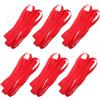 BESTOMZ 6 Pezzi Nastro Antiforatura Bici 24 Pollici in Nylon Rosso | Protezione per Ruote di Bici da Trekking e Urbane, Dimensioni 77x1, 80x0, 10cm, Posizionamento Rapido