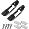 GATHINESS Clip per Pagaia Kayak, Supporto Basso Profilo Nero | PP e Acciaio Inossidabile, Installazione Semplice e Presa Stabile, per Barche e Kayak
