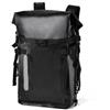 Fonowx Zaino con Chiusura a Rullo, Nero, Nero, 30 L | In PVC, Zaino da Outdoor, Catarifrangente, per Immersioni, Piscina, Subacquei, Nuotatori