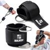 BULKSY Polsini Palestra per Cavi - Polsiere con Anelli, Tricipiti e Spalle, Set 2