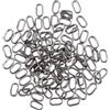 MUCKLILY 100 Pezzi Anelli di Collegamento da Pesca Ovali in Acciaio Inox | Accessori per Lenza, Uso in Pesca con Ganci e Esche Rigide, Robusti e Antiruggine