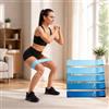 Generic Set di 5 fasce elastiche di resistenza, delicate sulla pelle, per gambe e glutei, per allenamento a casa, palestra, fitness, yoga, pilates, allenamento della forza e fisioterapia