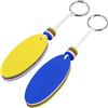 BESTonZON 4 pz/Pacco Eva Portachiavi Galleggiante Portachiavi Portachiavi di Sicurezza per la Pesca in Barca a Vela Sport Acquatici (Ovale)