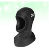 GLEAVI Cappuccio da Immersione in Neoprene 3mm e Caldo XL | Copertura Collo, Fori di Ventilazione, Colore Nero, Stile Neutro, per Spiaggia e Kayak