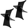 Zerodeko 2 Pezzi Supporto per Palline da Sport in Acrilico Trasparente Base Antiscivolo per Baseball Tennis Golf e Rugby Esposizione Resistente per Casa e Ufficio