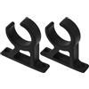 Toyvian 2 Pezzi Morsetto Tubo in Nylon Nero 42mm, Clip per Pagaia, Struttura a Tubo Singolo, per Kayak e Applicazioni Marine, Installazione Rapida, Sgancio Rapido