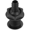 Toyvian Scarico di Imbarcazioni di Fondo Dritto 20mm in Acciaio Inox | Yacht e Motoscafi, Nero, Abs, Mantiene Pulito e Asciutto, Accessorio Nautico per Scarico Reflui