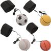 SUPVOX 4 Pezzi Pallina da Polso in Gomma per Tennis e Calcio, 6 CM | Rimbalzo Controllato, Uso Flessibile in Casa O'aperto, Colori Vivaci, Allenamento Reattivo e Coordinazione