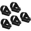 Alipis 5 Pezzi Fermaglio per Tubo da Snorkeling in Silicone ABS Nero | Flessibile e Leggero, Fissaggio Stabile per Immersione Subacquea, Accessorio per Maschera Integrale