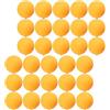 GLEAVI Palline da Allenamento per Ping Pong Forate ABS 30 Pezzi Arancia | Fori 1, 3-2mm, Tappo in Silicone e Asta Elastica, per Robot e Tavoli Interni