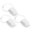 JECOMPRIS 3 Pezzi Clip per Disco, Supporto per Disco Sportivo Portatile, PE Bianco, Presa Ergonomica, Stabilità e Precisione Migliorate, per attività All'aperto e Svago Personale