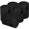 CLISPEED 5 Pezzi Tappi per Asta Trampolino in Plastica Nera, Ricambio | Montaggio Semplice, Protezione Affidabile, Struttura Robusta, Compatibile Asta Rete Trampolino