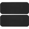 SAFIGLE 2 Pezzi Tappetino Antiurto per Pavimento per Tapis da Corsa, Nero | PVC e Silicone, Superficie Antiscivolo, Riduce Vibrazioni e Supporta Attrezzi Palestra in Casa