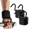 xiruiubao Ganci Sollevamento Pesi,2 Pezzi Ganci Palestra Antiscivolo in Metallo,Unisex Grip Palestra per Barra Kettlebell Stacco Rematore,Chiusura in Velcro Regolabile,Larghezza 7,5 cm