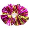 JECOMPRIS 2 Pezzi Pompom da Cheerleader Piccolo 100g Manico, Riutilizzabile | PET e Film Laminati in Alluminio, Decorazione Lucida per Esibizione di Supporto