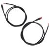 Beatifufu Cavo Segnaletico per Bici 2 Pin, Connettore Nero in PVC | Trasmissione Stabile del Segnale, Design Plug And Play, Compatibilità Ampia, per Modifica Bici e Lunghe Uscite