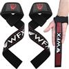 WFX Cinghie per Sollevamento Pesi Supporto per Polso Imbottito in Neoprene Palestra Cross Training Manubrio Cinghie per Sollevamento Pesi Fitness Bodybuilding Power Esercizi Grip