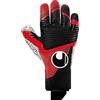 uhlsport Powerline Supergrip+ Reflex Guanti da portiere di calcio per bambini e uomini, guanti da portiere, guanti da calcio con nuova formula di schiuma adesiva e elementi ad alta aderenza