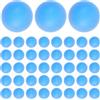VALICLUD 50 Pezzi Palline da Ping Pong Colorate 40mm senza Cuciture in Pp | Superficie Opaca e Stampa, Leggere e Facili da Distinguere, per Allenamento e Fiere