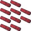MINAOLULUS 10 Pezzi Catarifrangente di Sicurezza Rosso in Plastica per Pickup | Segnale Riflettente a Vite, Migliora la Visibilità, Indicazione di Avviso, Lavabile