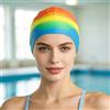 Generic Cuffia da nuoto in silicone, cuffia da nuoto in silicone per donne con testa piccola per piscina per capelli lunghi e corti