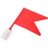 Healeved Bandiera Equestre Portatile di Addestramento per Salto Ostacoli Rosso | Segnalatore di Direzione per Arena, Uso Professionale, Resistente alle Intemperie, Setup Rapido in Acciaio e Plastica
