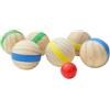 VOSAREA 7 Pezzi Palle da Bocce in Legno Stile Francese per Genitori | Superficie Liscia senza Bave, Gioco Ricreativo per Spiaggia e Carnevale, Uso All'aperto Colore Casuale