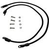 GLEAVI 18 Pollici Accessori per Kayak Corda Elastica e Fibbia Fissa | Set di Sei Pezzi Viti e Dadi, Terminali per Corda da 30cm, Plastica per Barca
