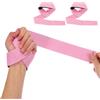 Generic Cinghie per sollevamento pesi, 2 pezzi, imbottite, per sollevamento pesi, palestra, unisex, per sollevamento pesi, powerlifting, rosa