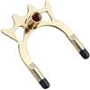 ULTECHNOVO Testa Ponte per Stecca da Biliardo, Cue Bridge Head, Metallo Oro, 5 Posizioni, Design Portatile, per Pool Cue Stick, per Biliardo e Snooker