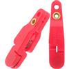 ULTECHNOVO 2 Pezzi Clip di Rilascio per Traina con Portachiavi e Cuscinetto | ABS Rosso, Presa Sicura e Separazione Rapida, Accessorio per Lenza e Attrezzatura da Pesca