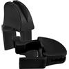 GATHINESS 2 Pezzi Ganci Regolabili per Paraurti Barca, Clip Nylon per Pontone | Montaggio Semplice, Uso Paraurti e Pontone, Plastica Nera, per Prevenzione Urti e Ormeggio