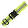 CANIGHT Cintura Riflettente Elastica Regolabile 120cm per Corsa Notturna | Tessuto Elasticizzato, Accenti Visibili a 360 Gradi, Giallo, per Lavoro su Strada e Uso