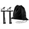 DEARMAMY Pompa Portatile per Palloni e Biciclette in Acciaio Nero | Uso Esterno, Design Ergonomico e Pratico, Salva e Fatica, Adatta a Basket e Palloncini Colore Casuale