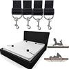 Dooisuue Cinture in nylon per fitness, cinture sportive combinabili e regolabili, cinture da yoga multifunzionali
