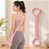 Generic Banda di resistenza per yoga a forma di 8 - Corda elastica resistente per stretching della schiena, allenamento della forza, allenamenti di flessibilità, palestra a casa e esercizio all'aperto