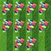 Generic 10 nastri arcobaleno per danza, 200 cm, morbidi nastri per ginnastica ritmica, bacchetta per ballerina, con asta, nastro arcobaleno per danza e allenamento artistico per adulti (colorato)