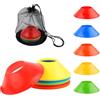 Generic 25 coni da calcio per allenamento sportivo, mini coni da calcio e borsa a rete, coni flessibili per l'agilità, coni da allenamento di alta qualità per basket, calcio, corsa, esercizi, giochi sportivi