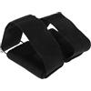 Luxshiny Cinghie Caviglia per Pesi, 1 Paio Regolabili per Allenamento | Chiusura a Strappo, Fettuccia, Uso Palestra e Casa, Nero, 48x6,5x2,5cm