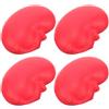 VOSAREA Pallina per Riabilitazione Mano 4 Pezzi, Plastico Rosso | Forma Renale Ergonomica, per Avambracci e Pollice, Recupero Presa, Uso Outdoor e Fisioterapia