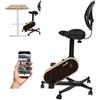 Skandika Liten Mini Cyclette con Computer LCD, 8 Livelli di Resistenza, Braccio e Torace Trainer per la casa, L'Ufficio e la scrivania, Peso utente 110 kg