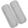 GRIRIW 2 Pezzi Maniglia di Presa Gonfiabile per Kayak e Canoe, PVC Bianco | Impugnatura Rotonda, Presa Confortevole e Resistente All'usura, per Pesca e Surf, Accessorio Nautico