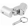 Brrnoo Connettore per Tubo di Accoppiamento Pieghevole in Acciaio Inossidabile Marino per Tubi da 22 Mm 25 Mm Hardware per Barche per Bimini e Tettoie Parasole (Calibro 25)